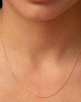 9CT 1MM DIAMOND CUT CURB CHAIN