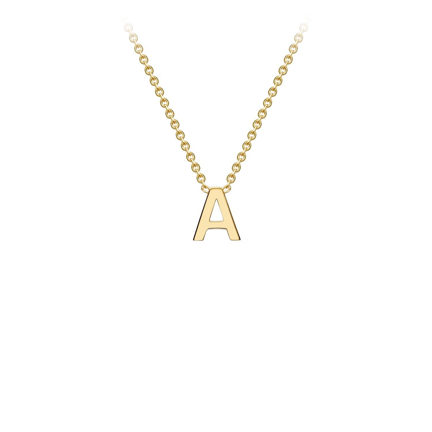 9CT PETITE INITIAL NECKLACE