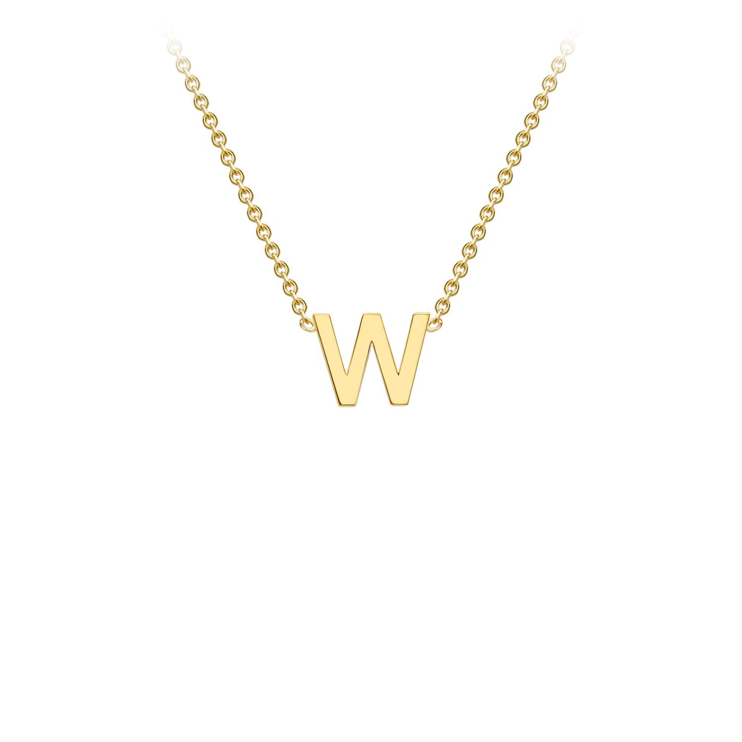9CT PETITE INITIAL NECKLACE