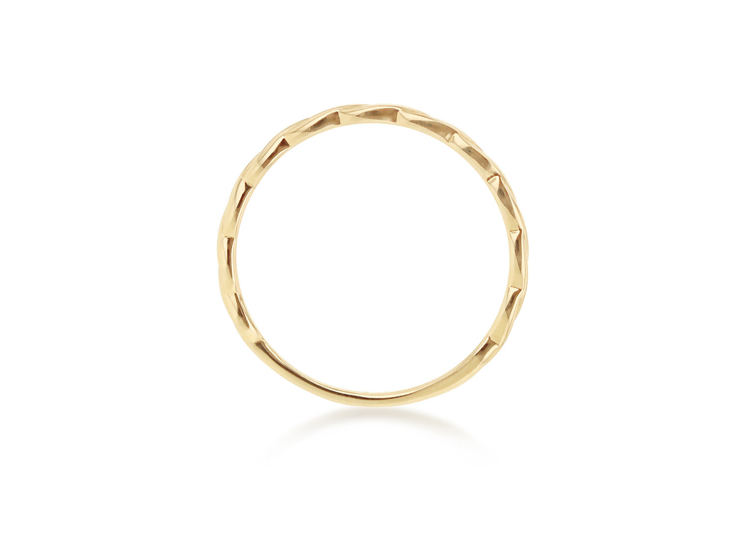 9CT GOLD TWIST STACKER RING