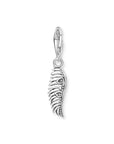 THOMAS SABO Charm pendant phoenix feather with blue stones silver