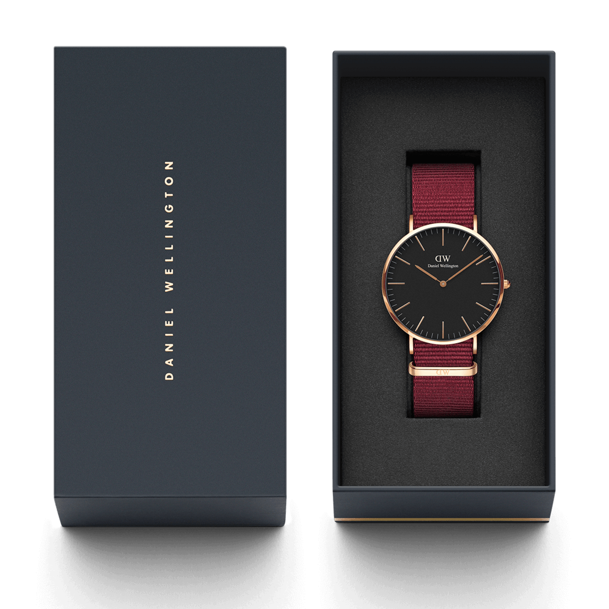 Daniel Wellington Classic 40 Roselyn Rose Gold & Black Watch