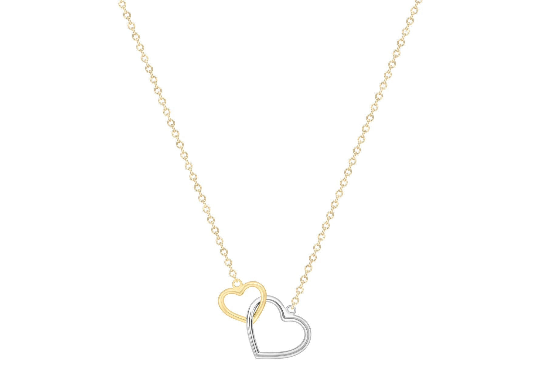 9CT LENNON HEART NECKLACE