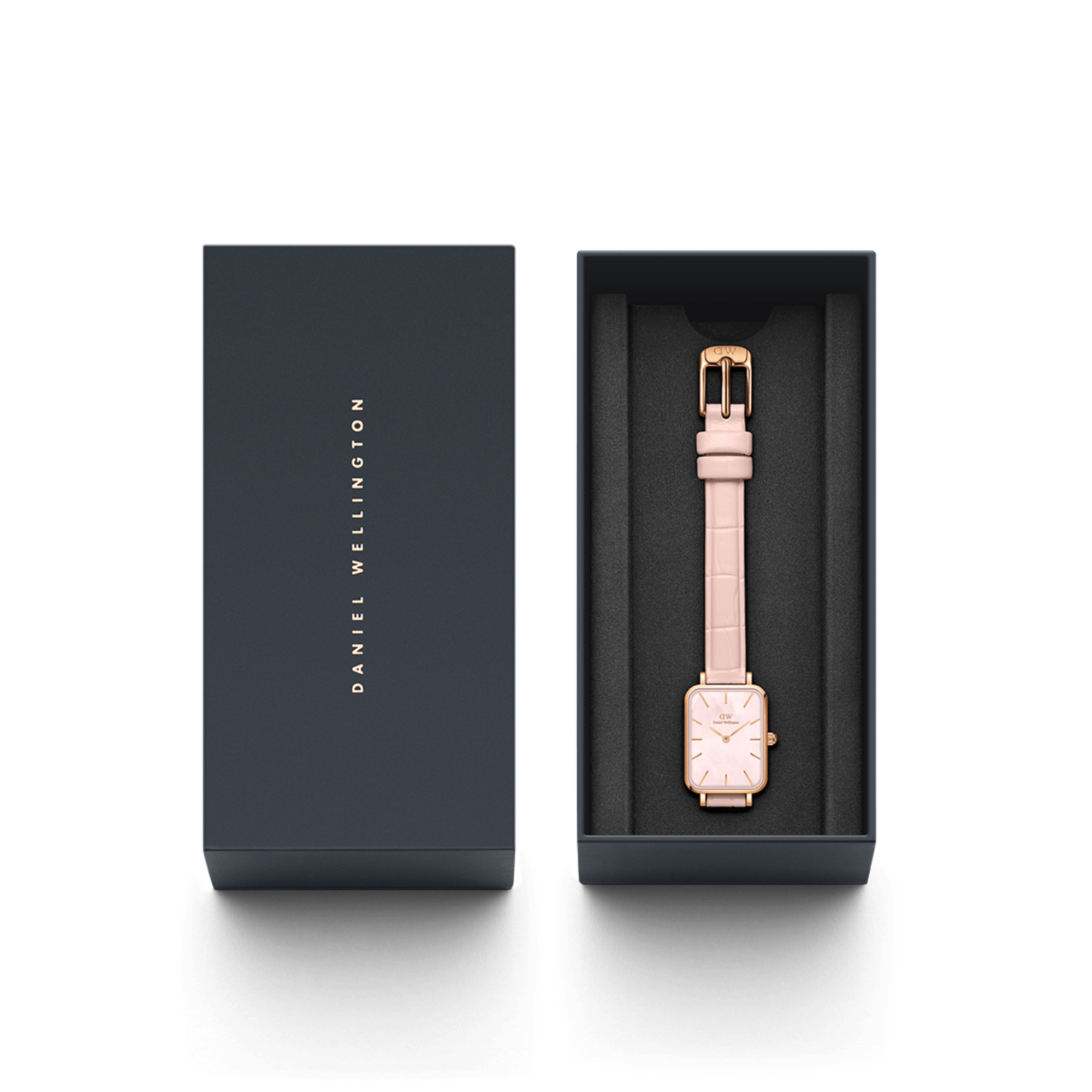Daniel Wellington Quadro 20X26 Rouge Rose Gold Mother of Pearl Watch
