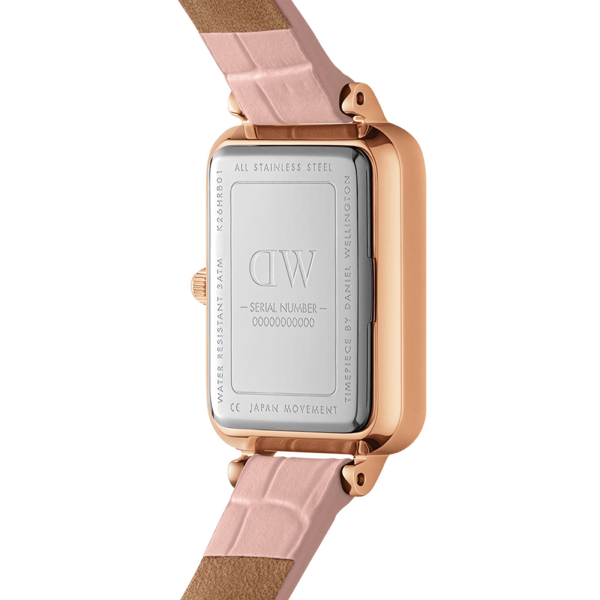 Daniel Wellington Quadro 20X26 Rouge Rose Gold Mother of Pearl Watch