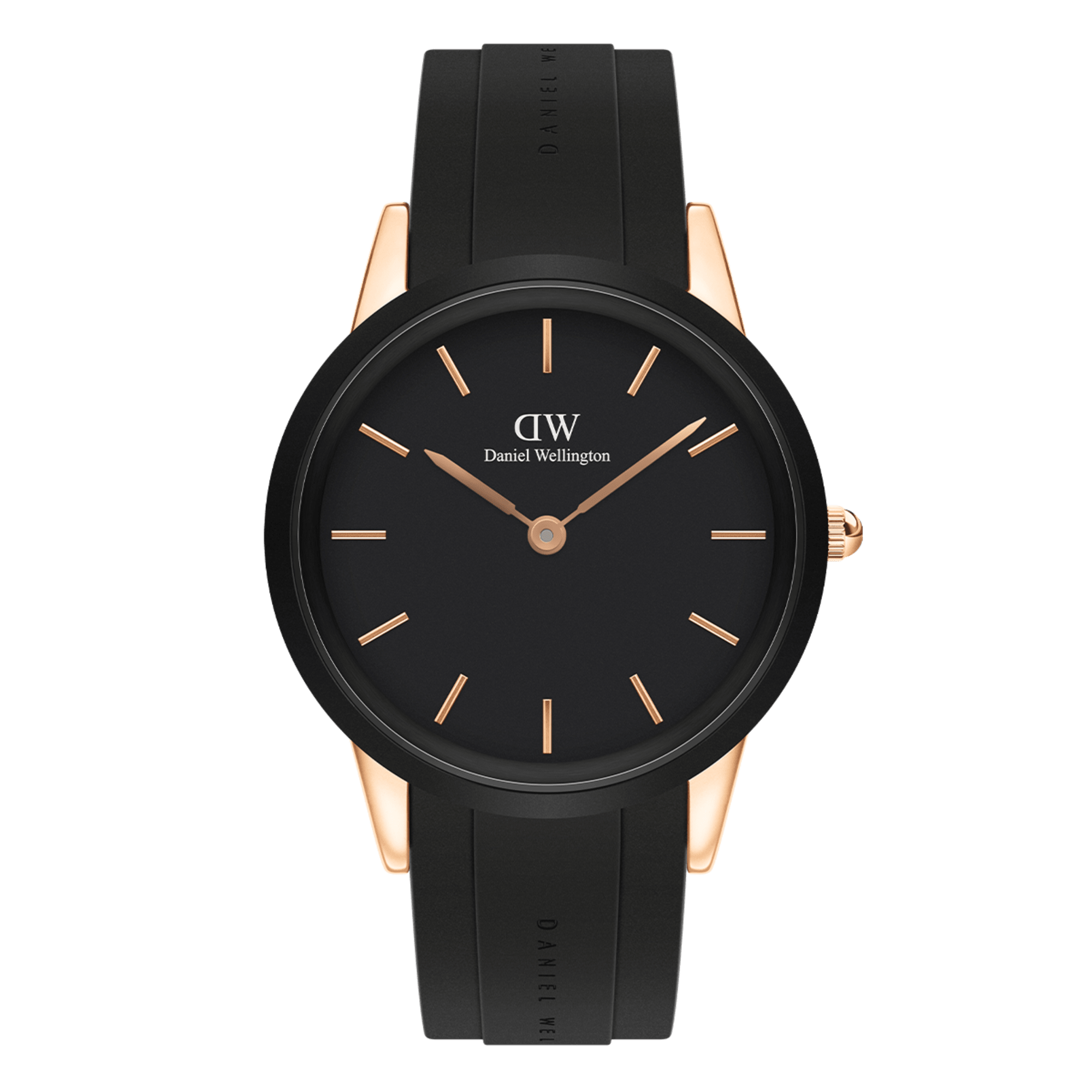 Daniel Wellington Iconic Motion 40 Rose Gold & Black Watch