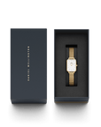 Daniel Wellington Quadro 20X26 Pressed Evergold Lumine Gold & White Watch