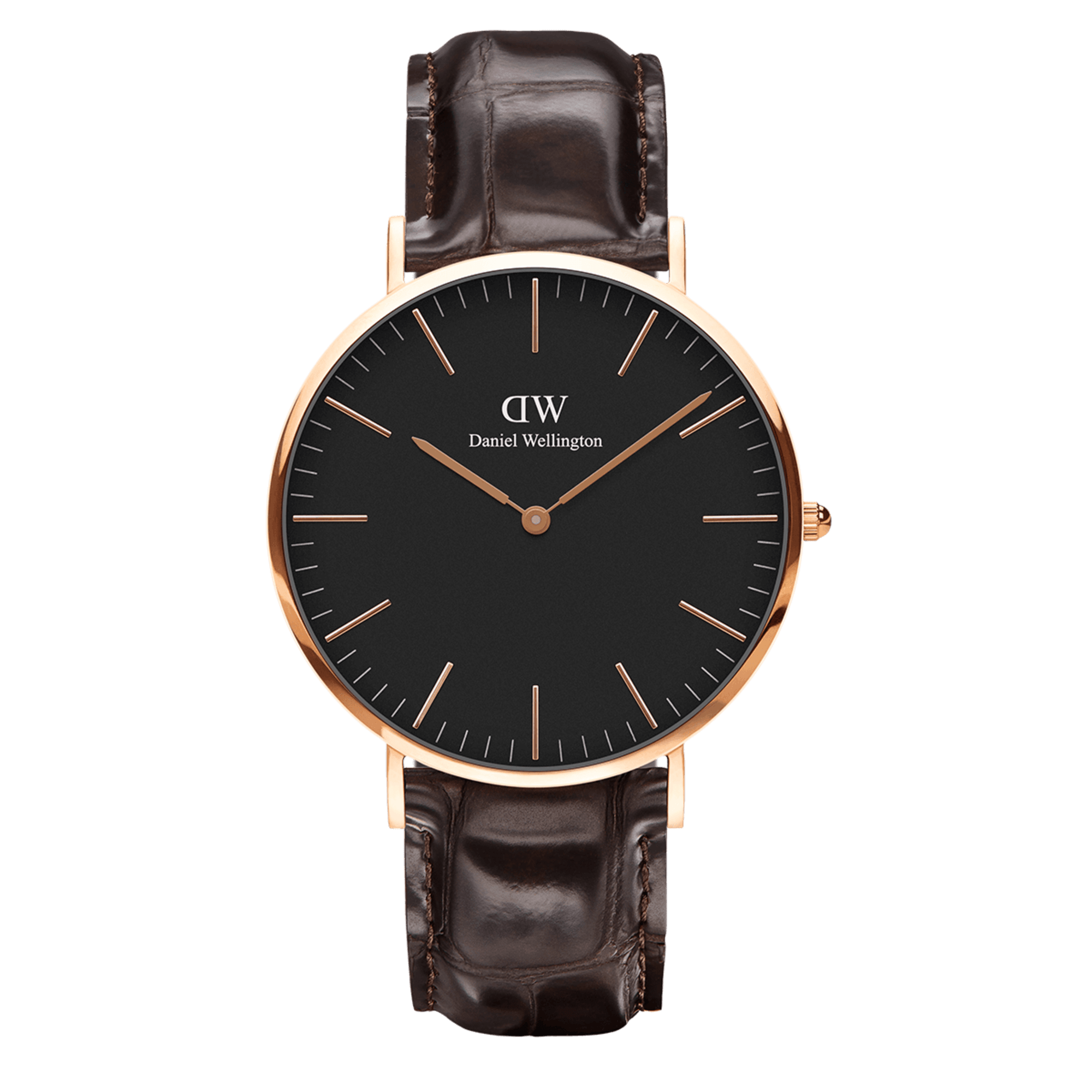 Daniel Wellington Classic 40 York Rose Gold & Black Watch