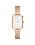 Daniel Wellington Quadro 20x26 Lumine Rose Gold Mother of Pearl White Watch