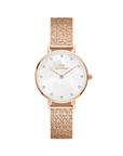 Daniel Wellington Petite 28 Lumine Rose Gold Mother of Pearl White Watch