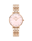 Daniel Wellington Petite Lumine 28 5-Link Rose Gold & Mother of Pearl Pink Watch