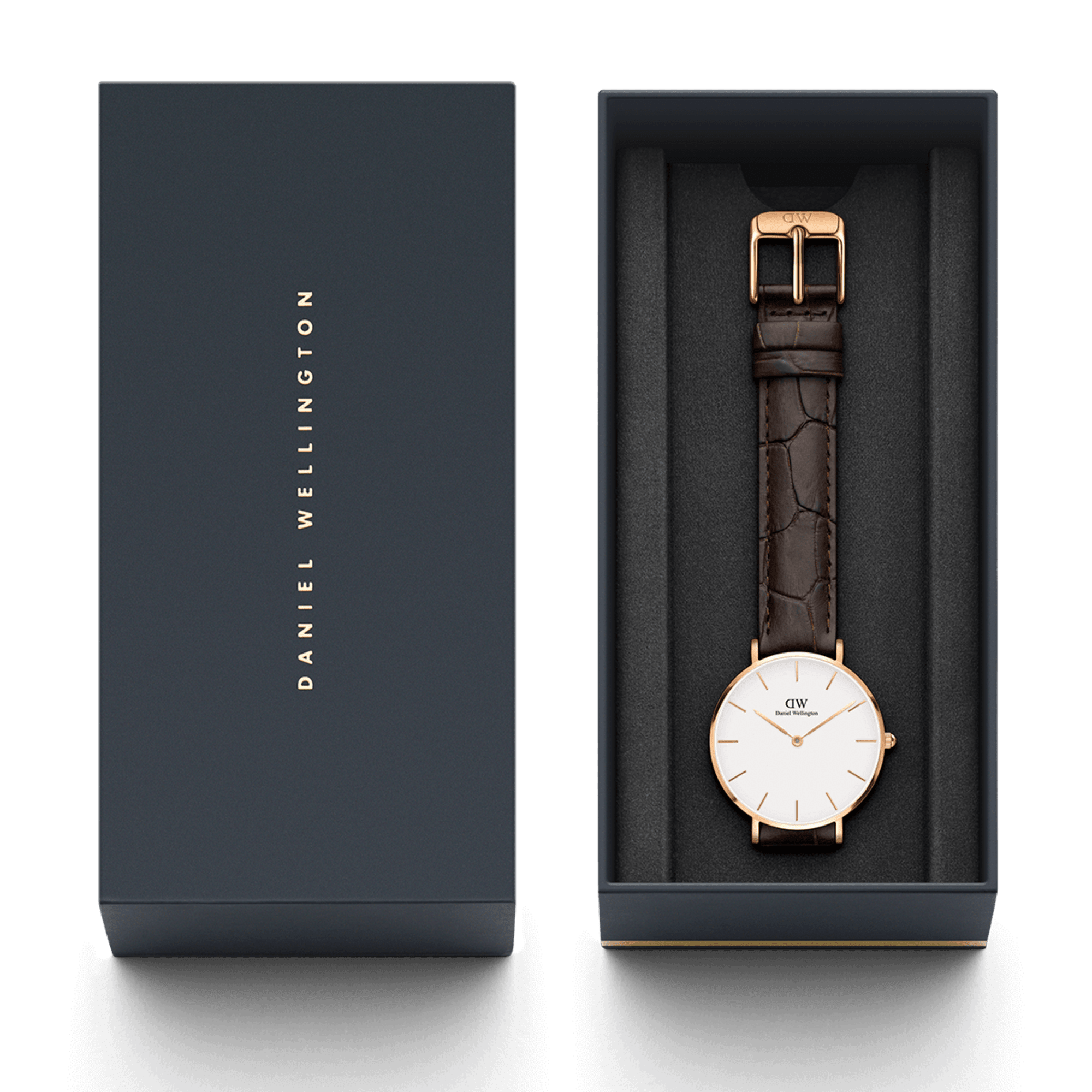 Daniel Wellington Petite 32 York Rose Gold & White Watch