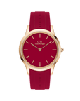 Daniel Wellington Iconic Motion Ruby 40 Rose Gold Red Watch