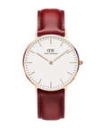 Daniel Wellington Classic 40 Suffolk Rose Gold & White Watch