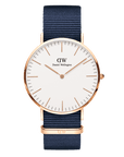 Daniel Wellington Classic 40 Bayswater Rose Gold & White Watch