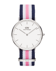 Daniel Wellington Classic 36 Southampton Silver & White Watch