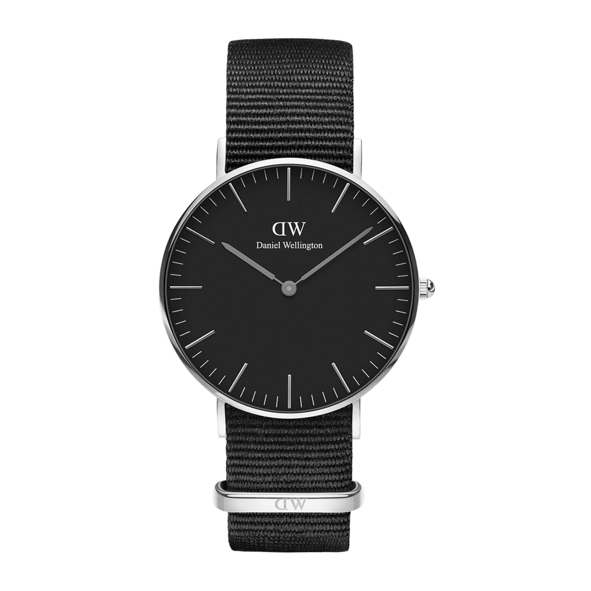 Daniel Wellington Classic 40 Cornwall Silver & Black Watch