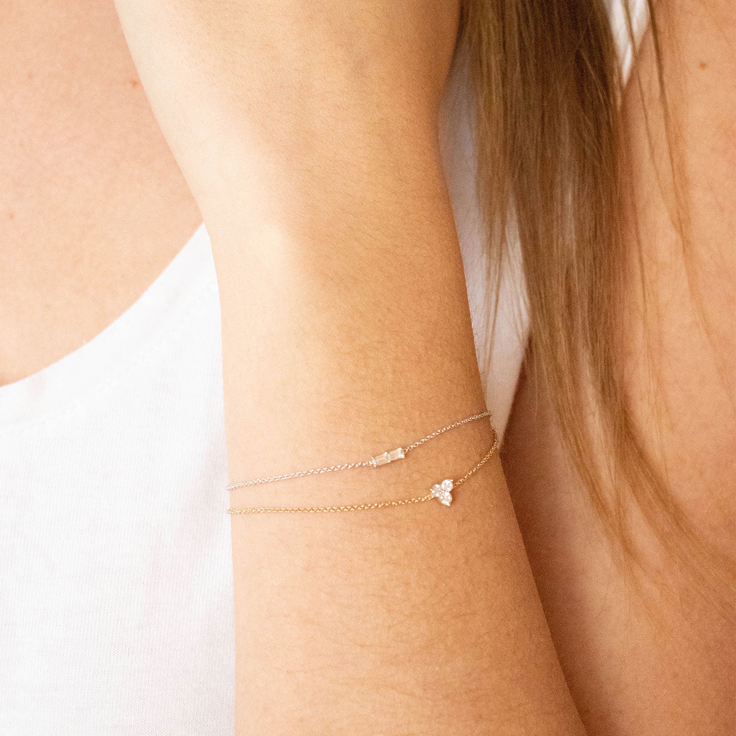 9CT TRE DIAMOND BRACELET