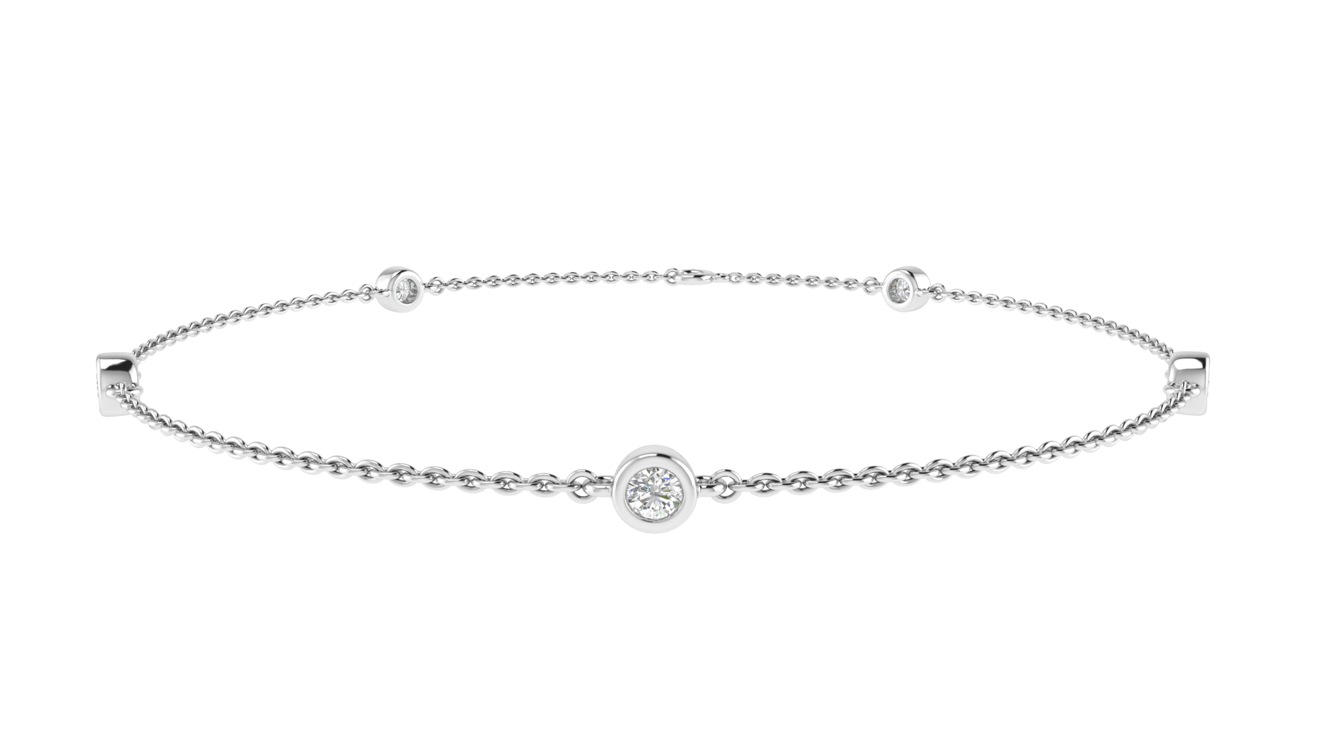 9CT MELODY DIAMOND BRACELET