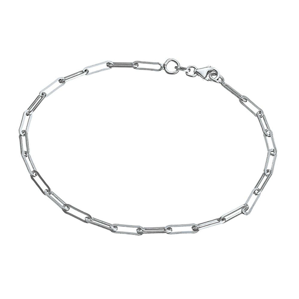 S/S PAPERCLIP ANKLET