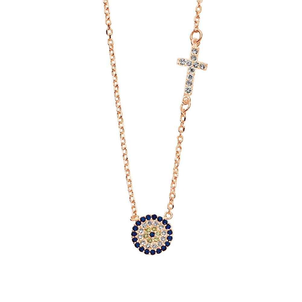S/S PROTEZIONE CROSS NECKLACE