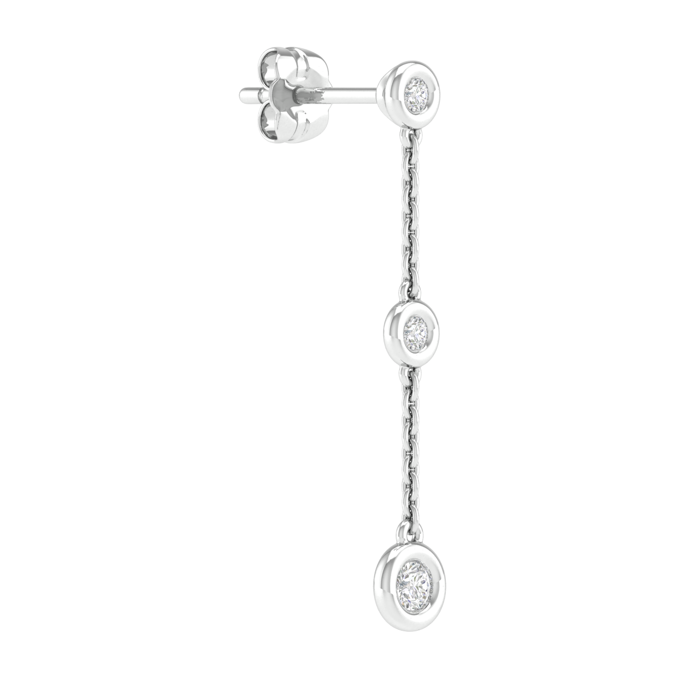 9CT MELODY DIAMOND DROP EARRINGS