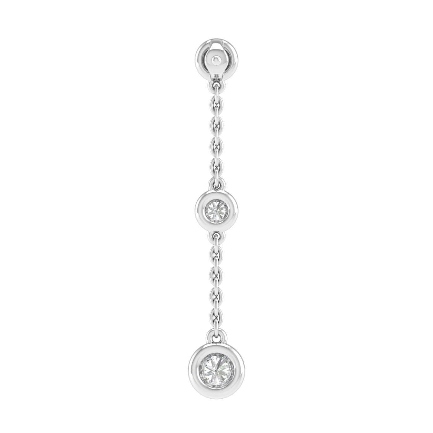 9CT MELODY DIAMOND DROP EARRINGS