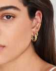 Ania Haie Gold Rope Bar Stud Earrings