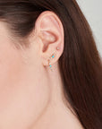 Ania Haie 14kt Gold Bezel Natural Diamond Stud Earrings