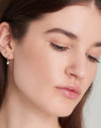 Ania Haie 14kt Gold Heart Padlock Huggie Hoop Earrings