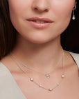 Thomas Sabo Necklace pearls and white stones silver