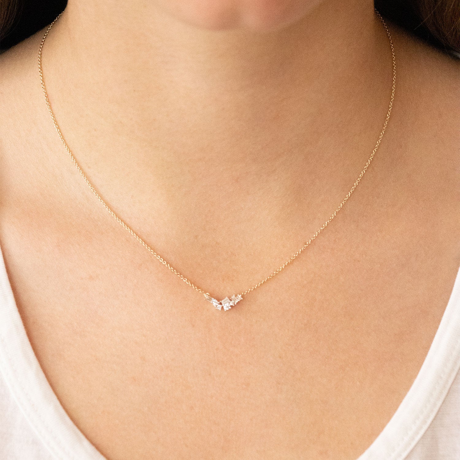 9CT VARETIA DIAMOND NECKLACE