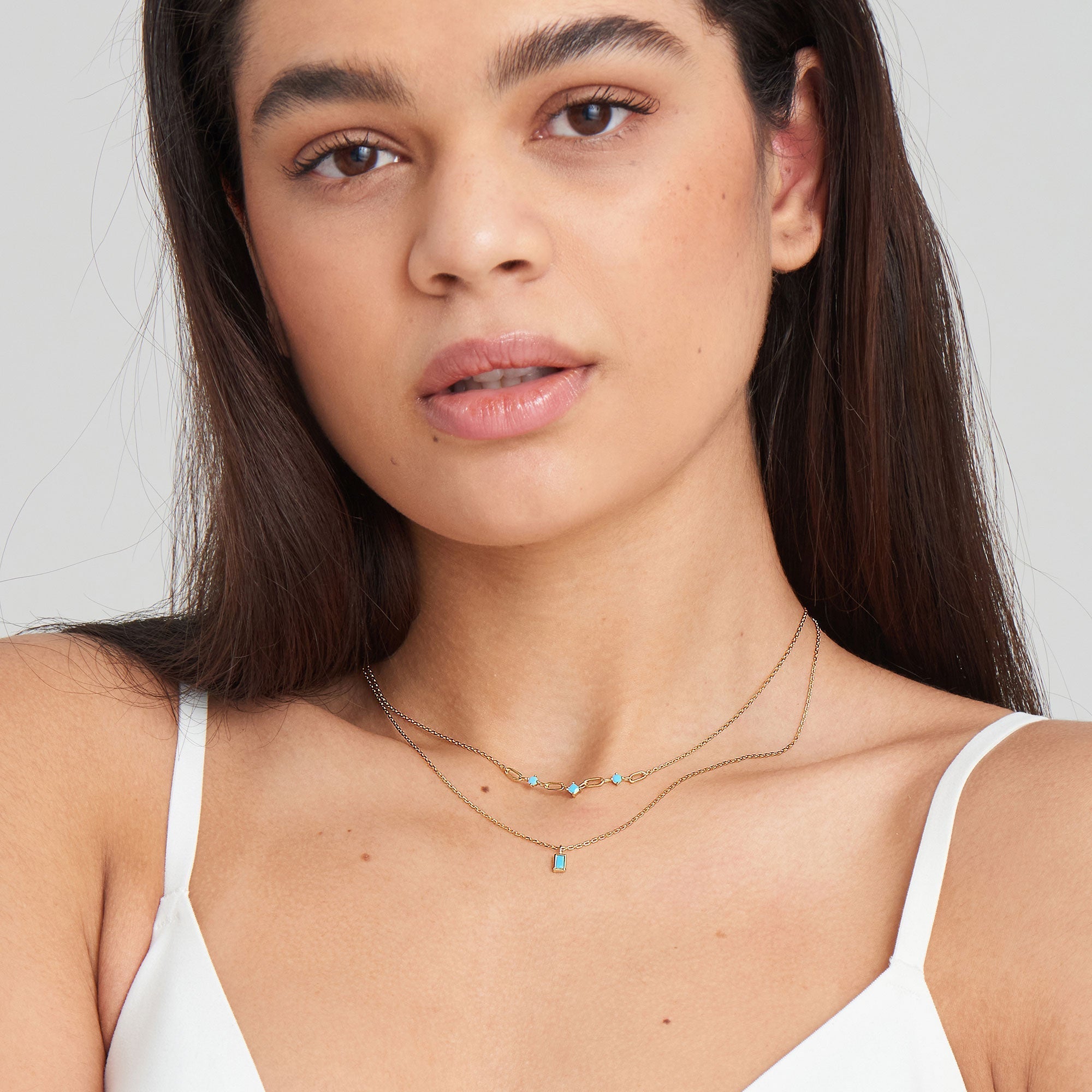 Ania Haie Turquoise Gold Link Necklace