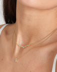Ania Haie Turquoise Gold Link Necklace