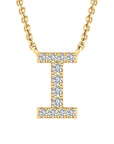 9CT DIAMOND INITIAL NECKLACE