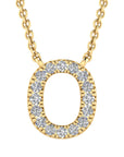 9CT DIAMOND INITIAL NECKLACE
