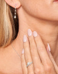 9CT VALERIA DIAMOND DROP EARRINGS