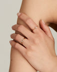 Ania Haie 14kt Gold Stargazer Natural Diamond Stardust Ring