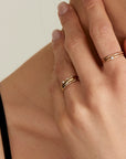 Ania Haie 14kt Gold Stargazer Band Ring