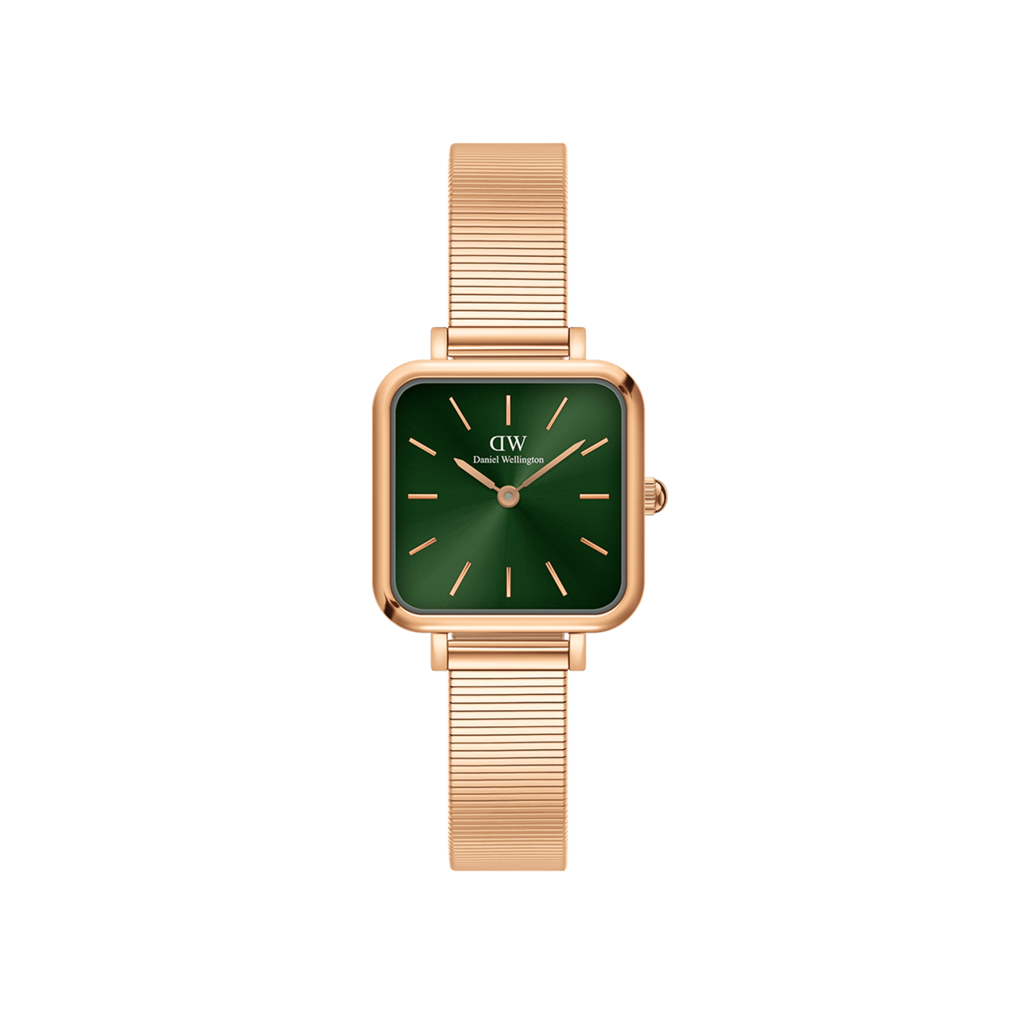 Daniel Wellington Quadro Studio 22x22 Rose Gold & Emerald Watch