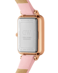 Daniel Wellington Quadro Pink Leather & Rose Gold Mother of Pearl Watch