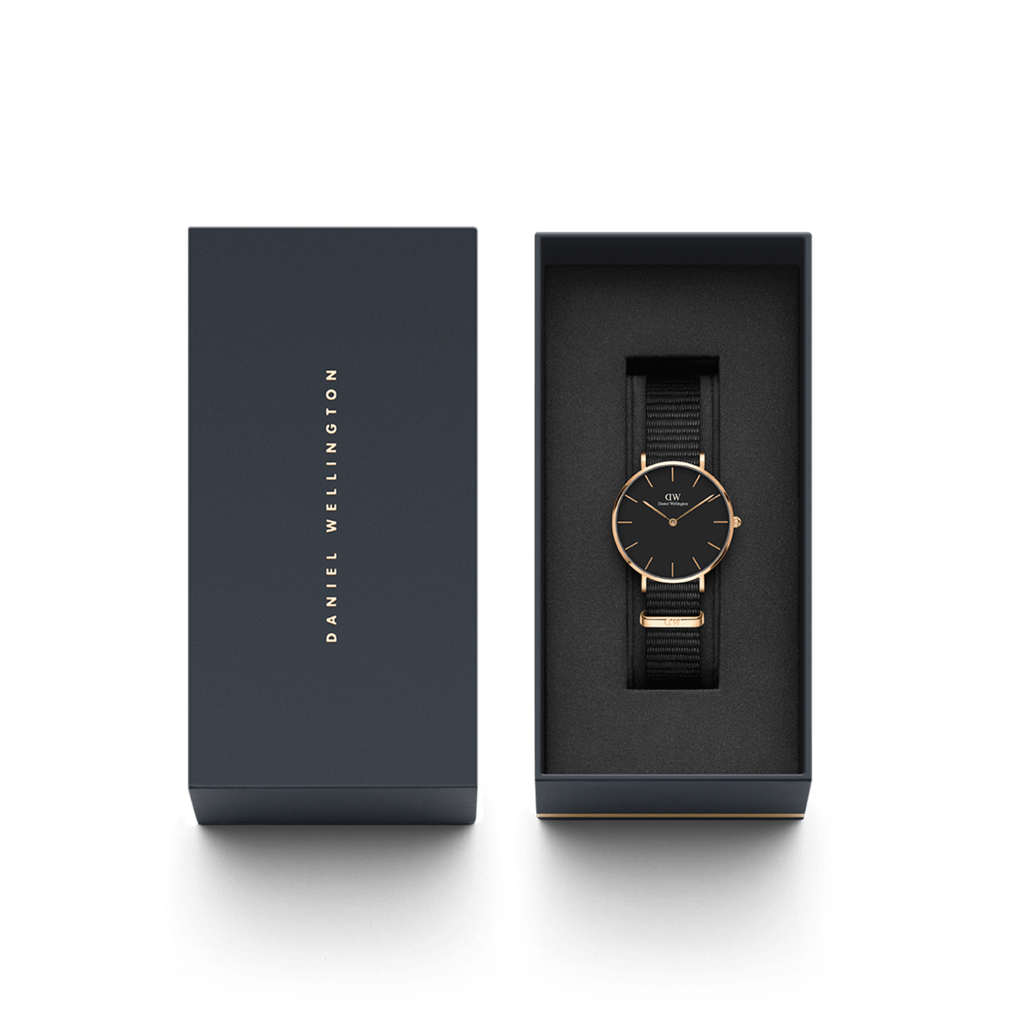 Daniel Wellington Petite 32 Cornwall Rose Gold & Black Watch