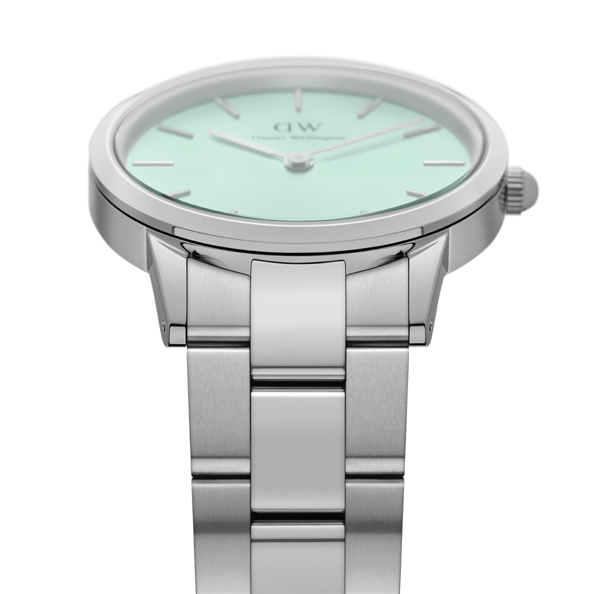 Daniel Wellington Iconic Link 28 Silver & Mint Watch