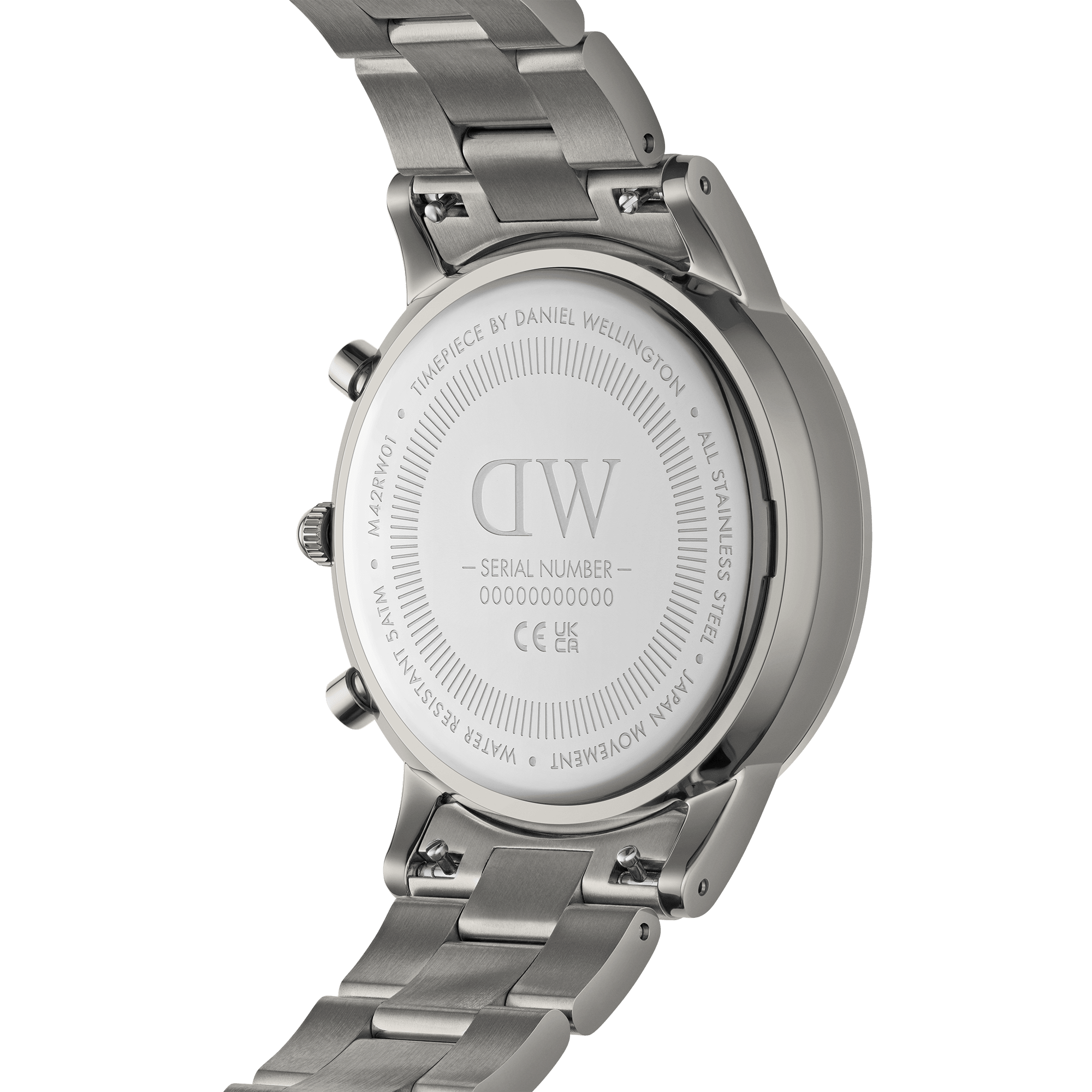 Daniel Wellington Iconic Chronograph 42 Link Anthracite-Grey Sunray Watch