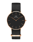 Daniel Wellington Classic 40 Cornwall Rose Gold & Black Watch