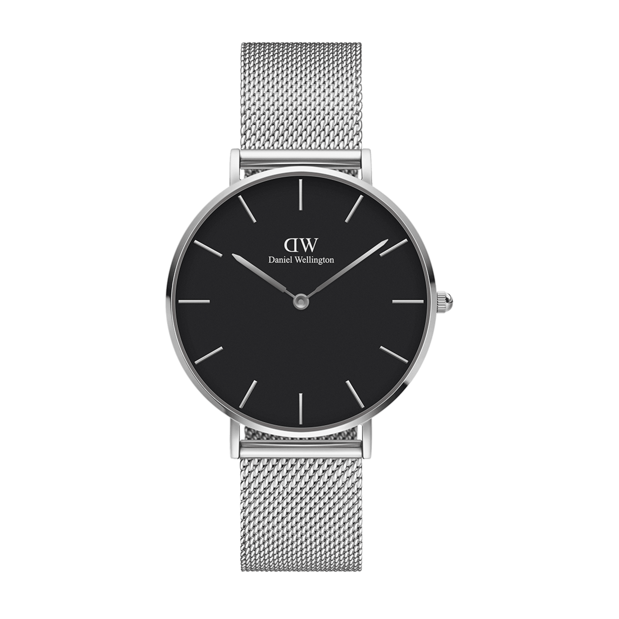 Daniel Wellington Petite 32 Silver & Black Watch