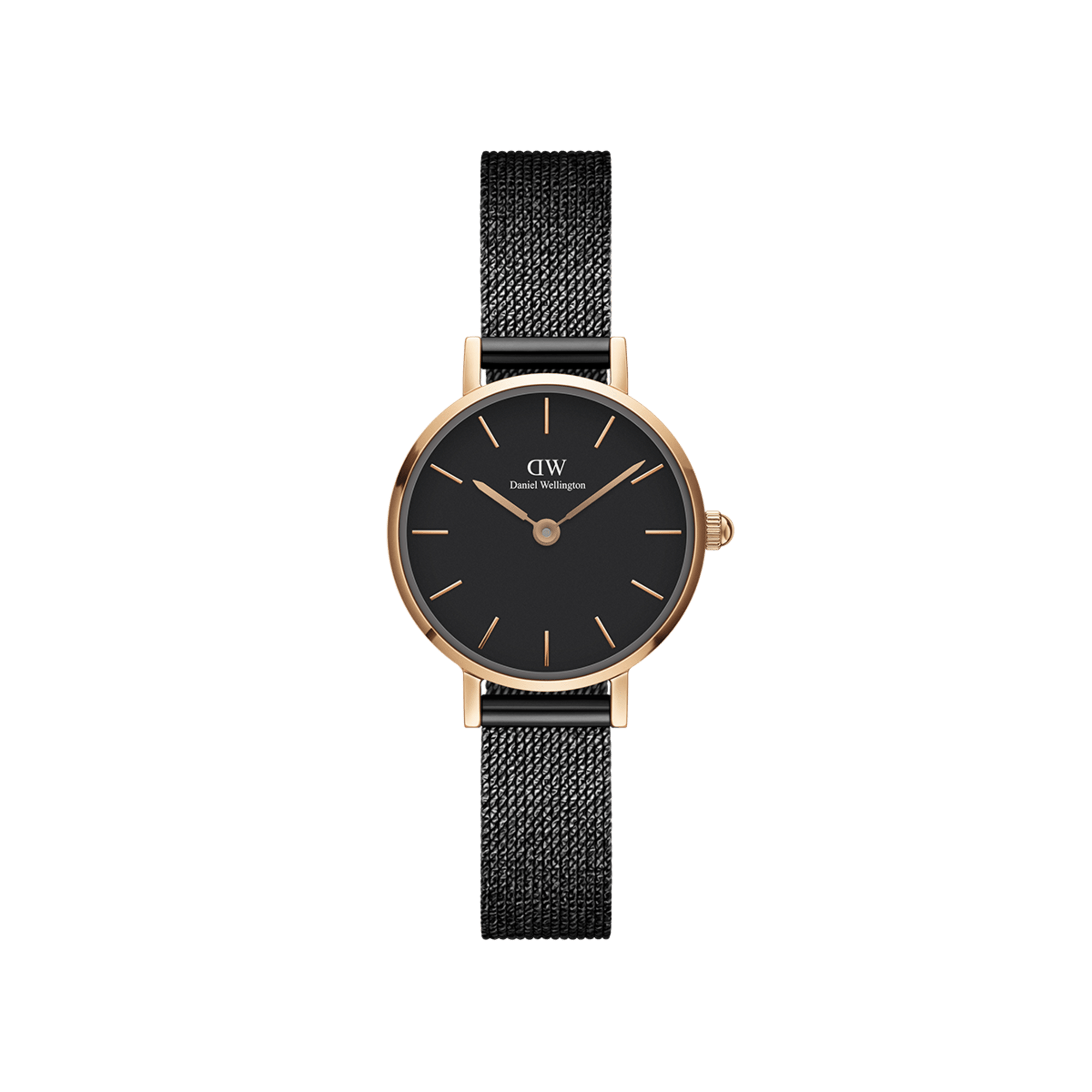 Daniel Wellington Petite 24 Pressed Ashfield Rose Gold & Black Watch