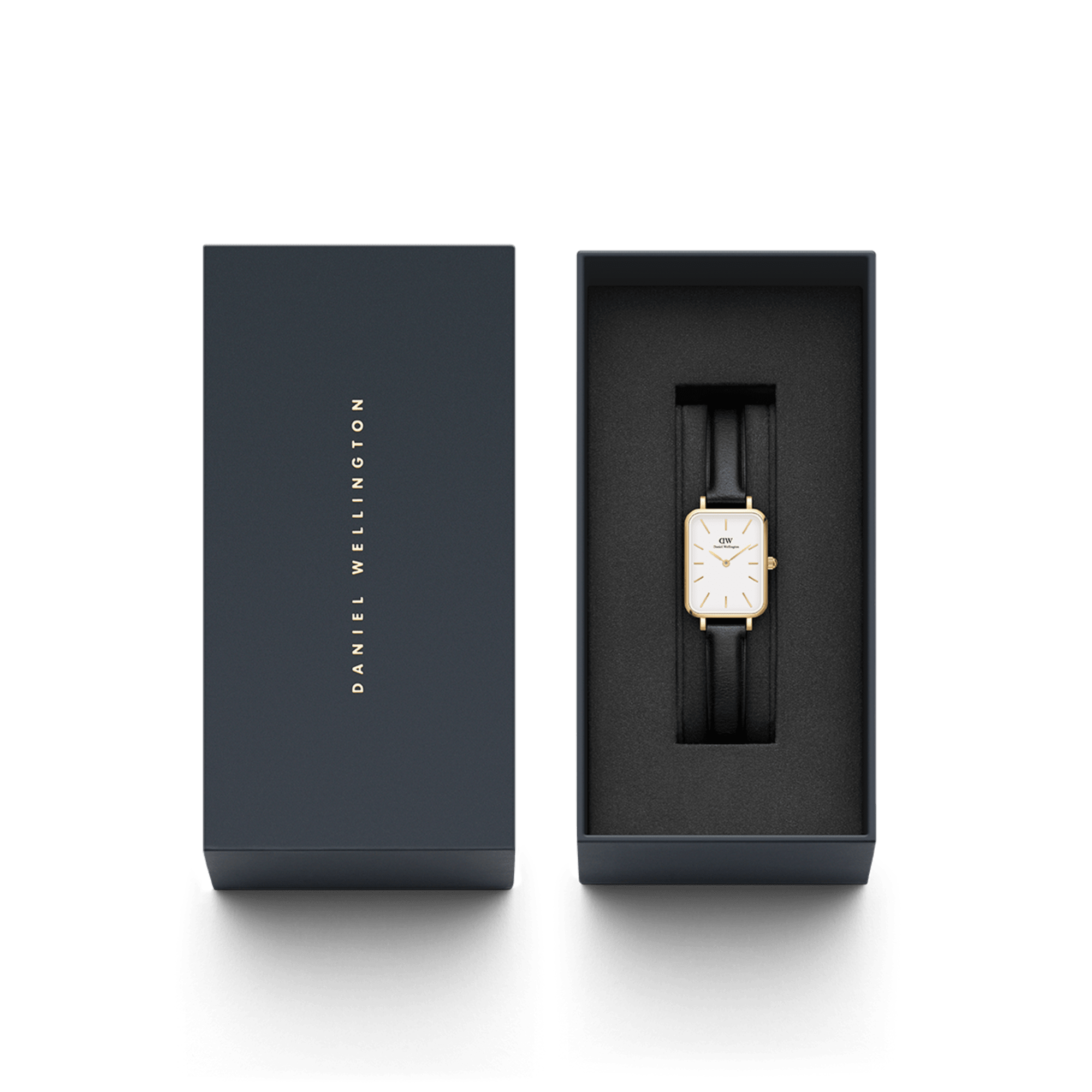Daniel Wellington Quadro 20X26 Pressed Sheffield Gold & White Watch