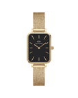 Daniel Wellington Quadro 20X26 Pressed Evergold Gold & White Watch