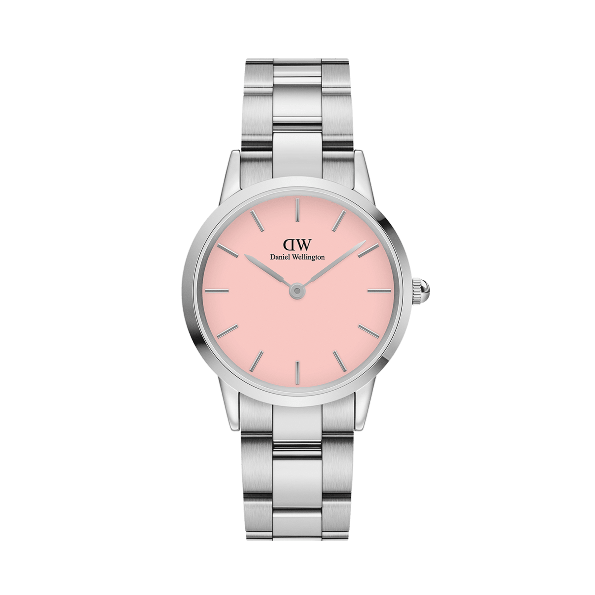 Daniel Wellington Iconic Link 28 Silver & Blush Watch